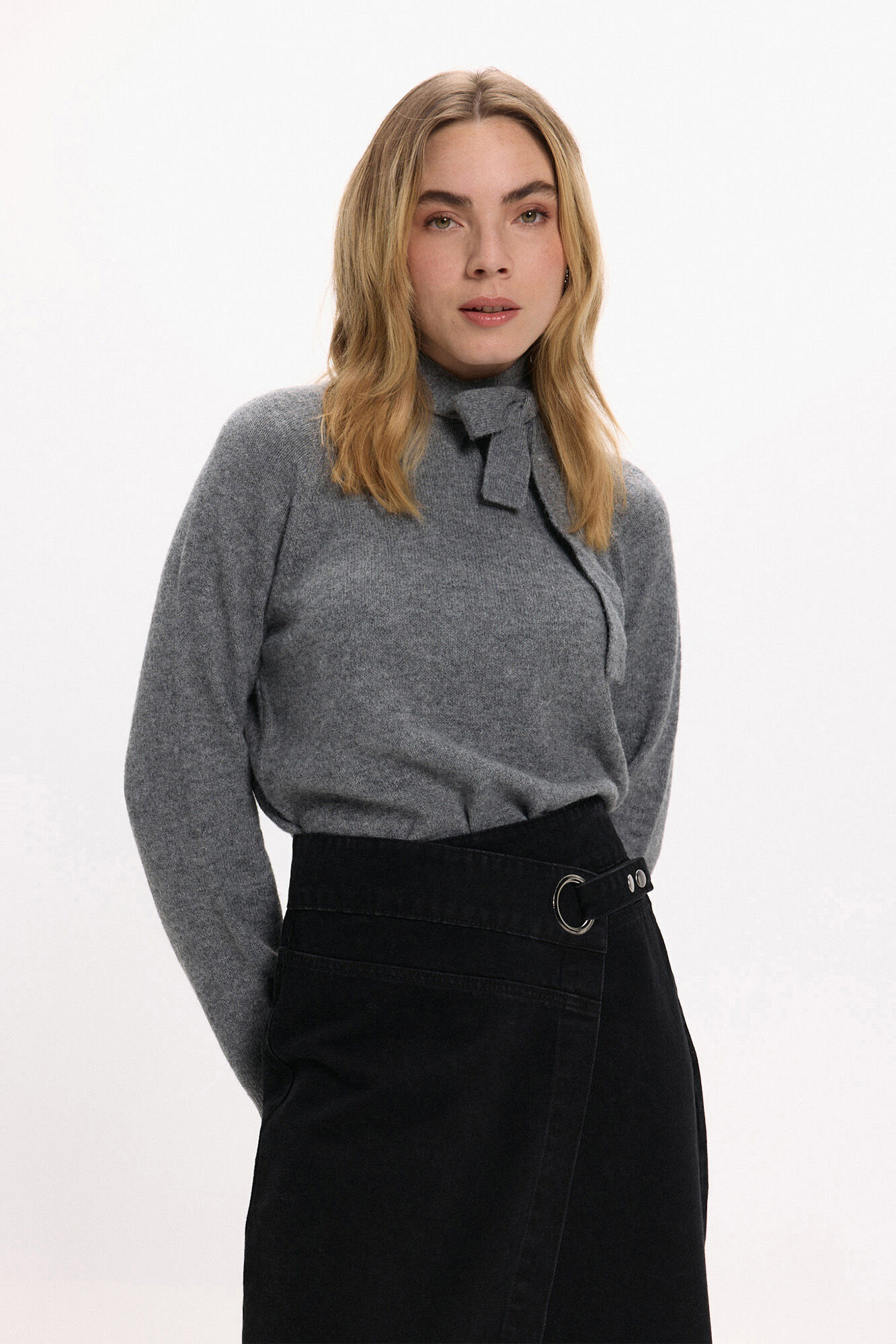 Vila Falda vaquera midi