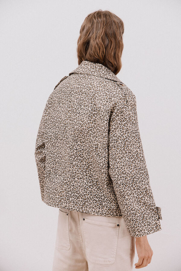 Cortefiel Gabardina curta Multicolorido