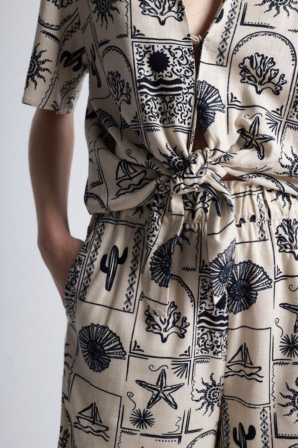 Object Short estampado Gris