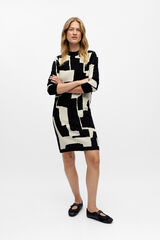 Object Vestido de malha estampado Impress&atilde;o