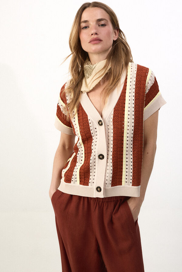 Slowlove Chaqueta rayas verticales Multicolorido