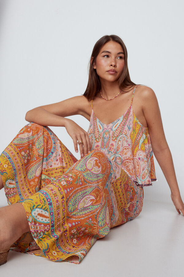 Slowlove Macac&atilde;o estampado detalhe bordado Multicolorido