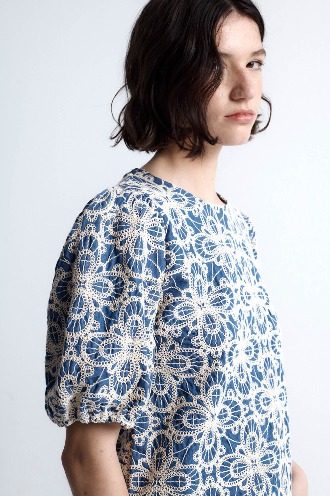 Object Top piqu&eacute; bordado