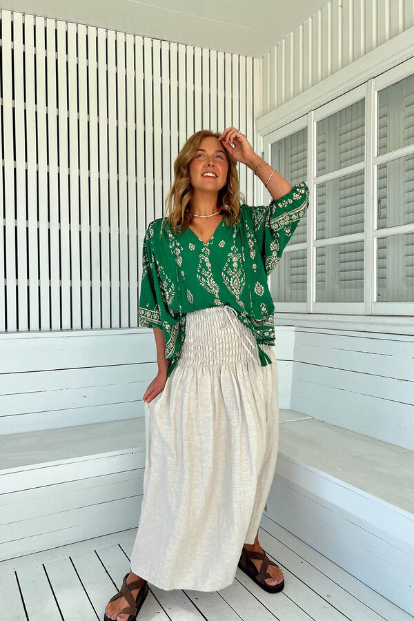 Jaase Blusa manga francesa oversize Rue Verde