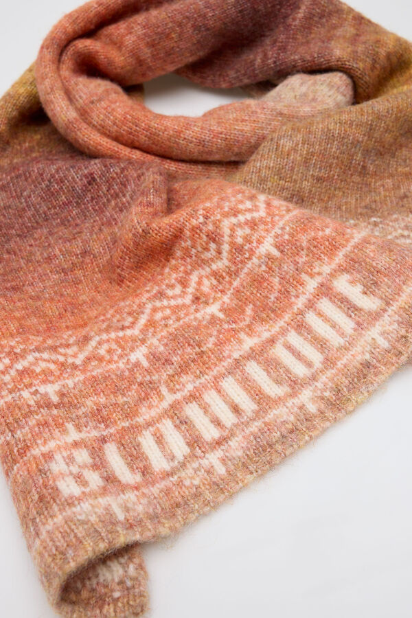 Slowlove Bufanda logo Estampado naranja