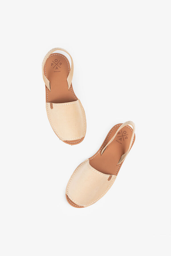 Popa Sandalia plana caballero Georgebay Serraje Beige