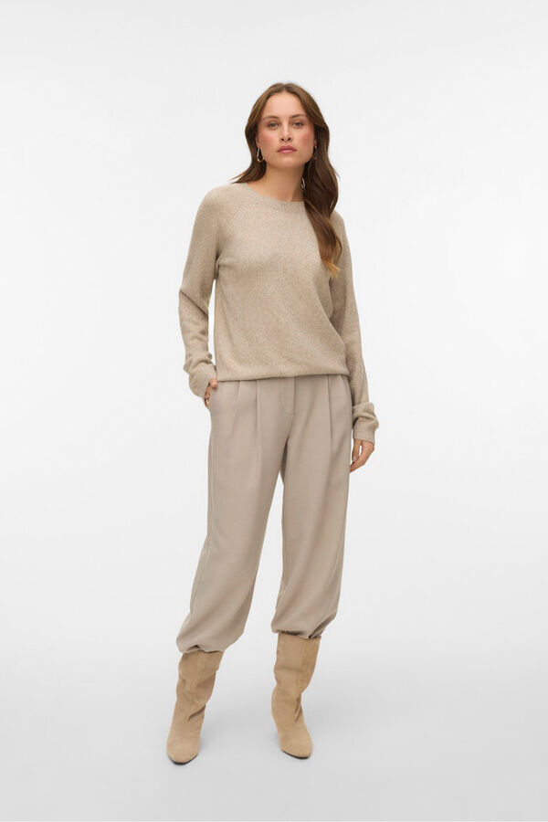 Vero Moda Jersey de punto de mujer con lurex Beige