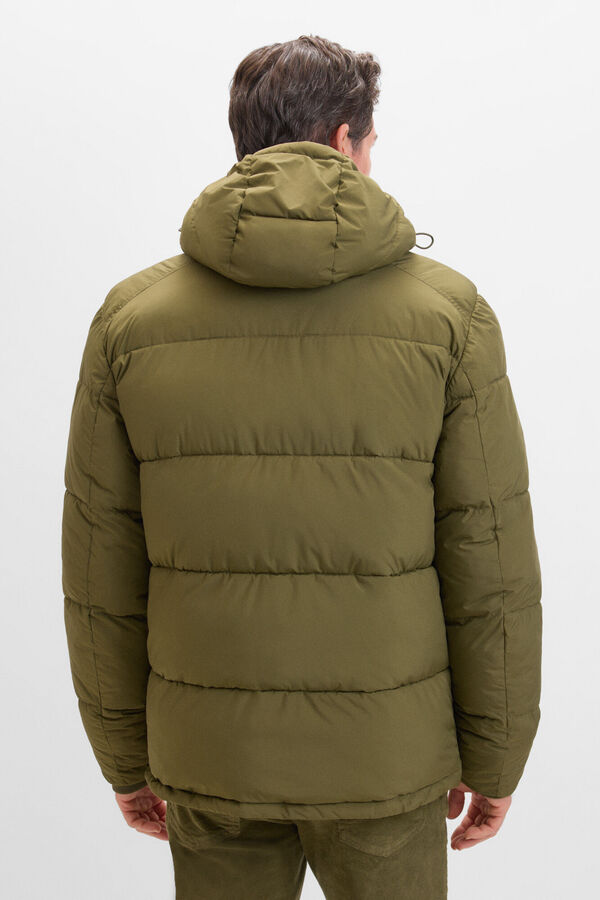 Cortefiel Blus&atilde;o acolchoado Verde