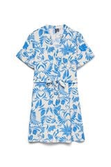Vero Moda Vestido estampado com cinto Azul