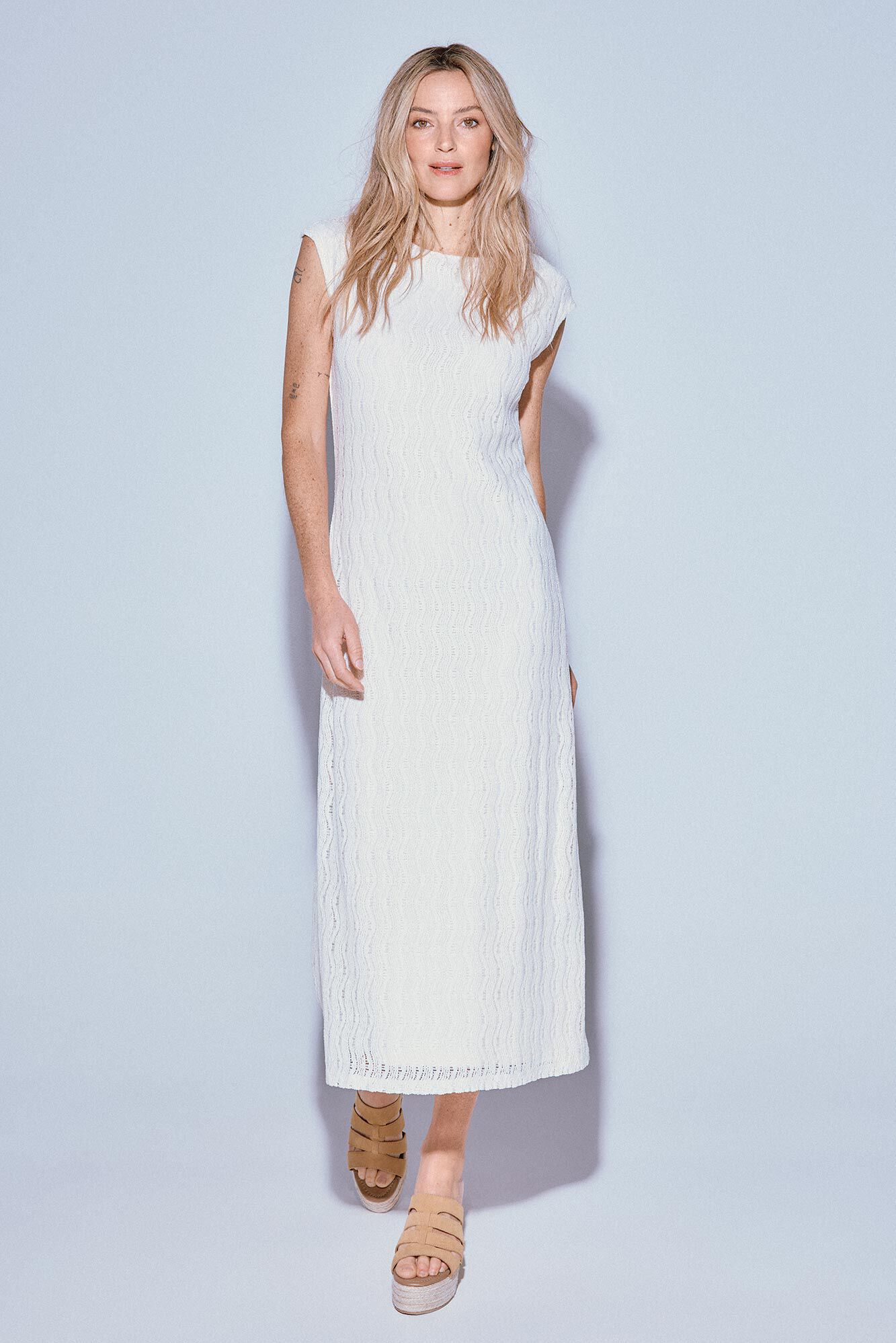 Slowlove Vestido estruturado cru