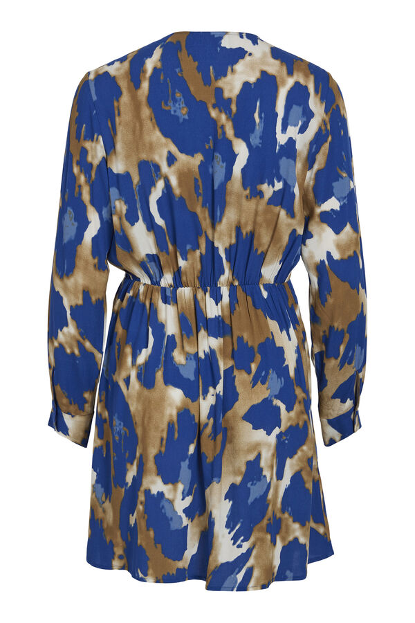 Vila Vestido manga comprida curto Cinzento