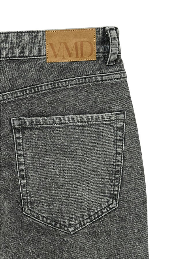 Vero Moda Vaquero recto tiro alto Gris