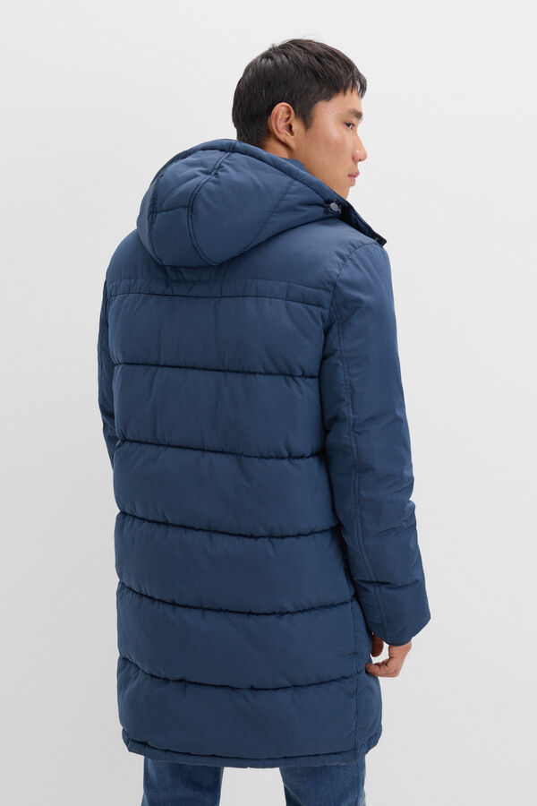 Cortefiel Parka acolchada Azul marino