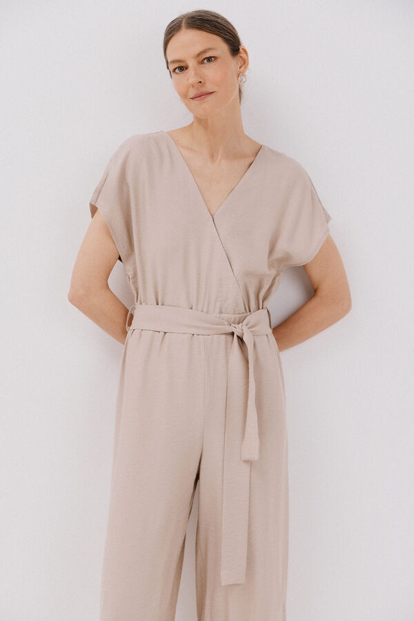 Cortefiel Mono cruzado estampado Arena