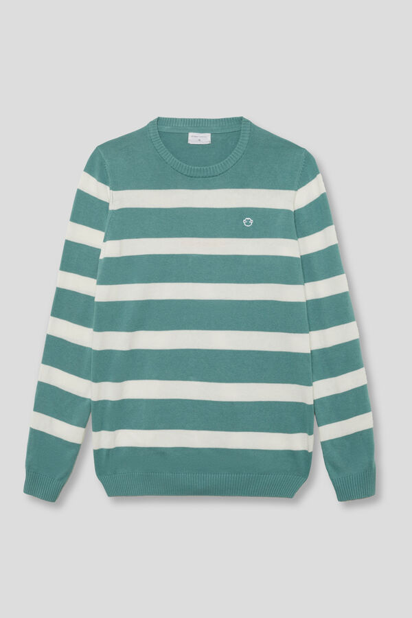 Street Monkey Camisa riscas da moda Azul