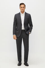 Cortefiel Pantalon gris Coolmax® tailored fit Gris