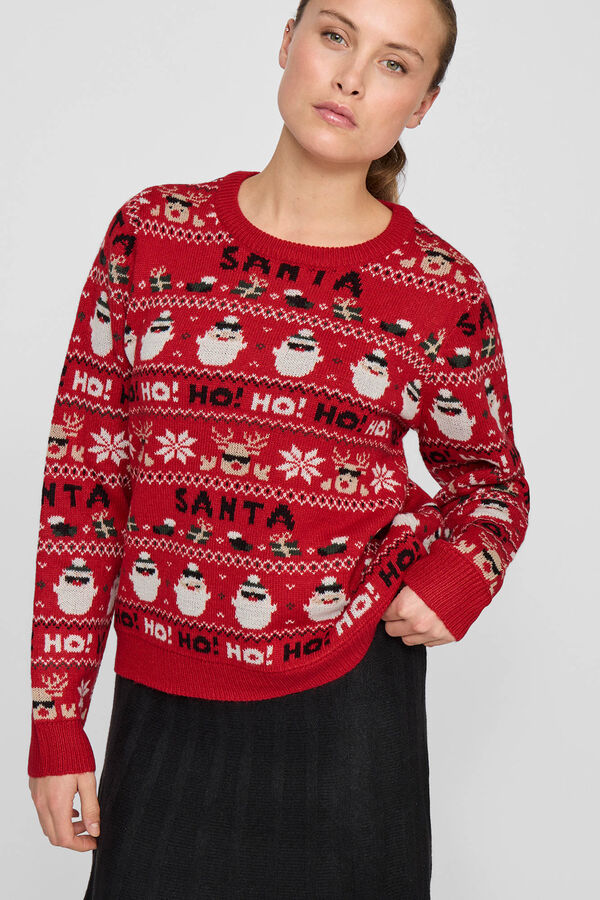 Vila Jersey navide&ntilde;o Rojo