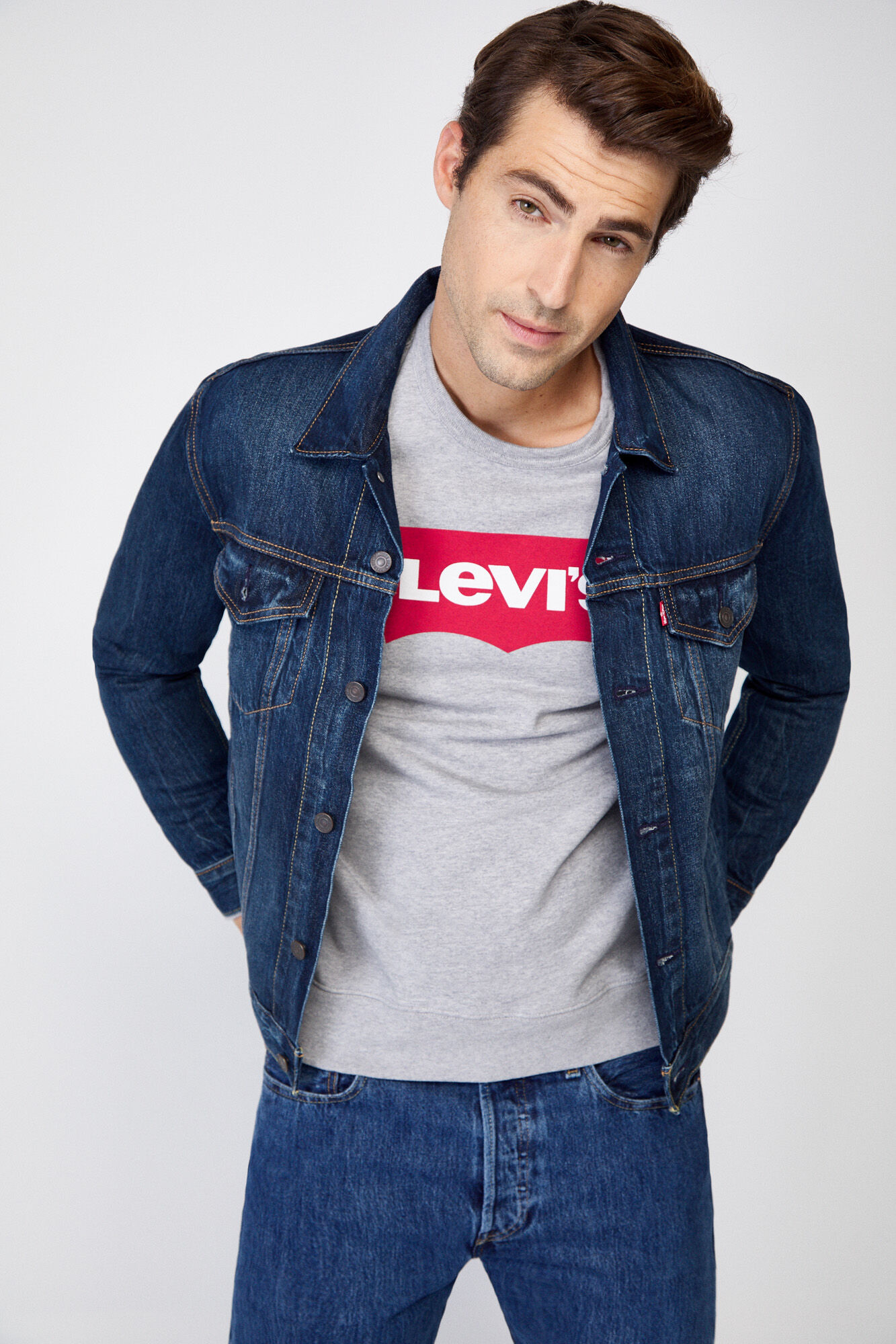 Casaco ganga clearance levis homem