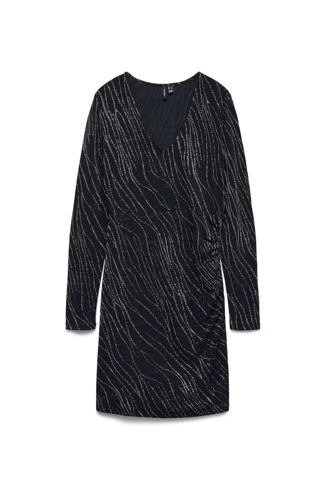 Vero Moda Vestido corto de manga larga l&uacute;rex