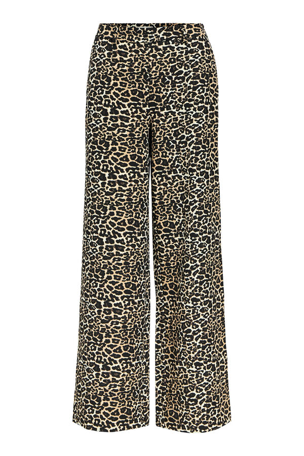 Object Pantal&oacute;n animal print Beige