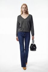Vero Moda Jersey de punto reversible Gris oscuro
