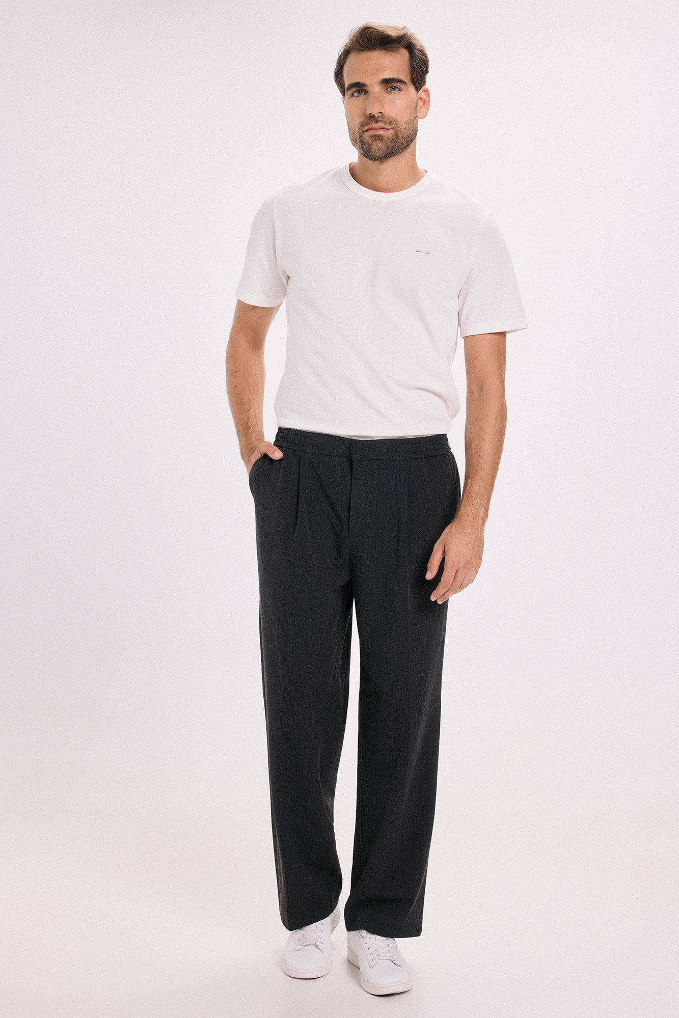 Jack & Jones Pantal&oacute;n wide fit pinzas