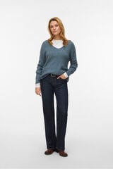 Vero Moda Jersey b&aacute;sico de punto Azul