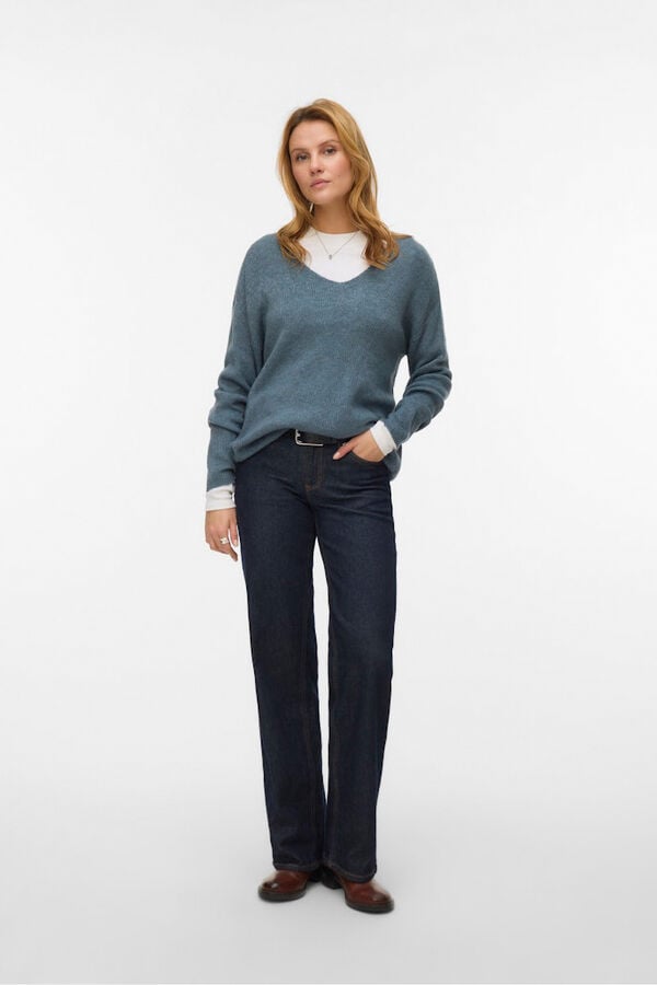 Vero Moda Jersey b&aacute;sico de punto Azul