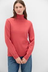 Cortefiel Camisola gola alta Vermelho