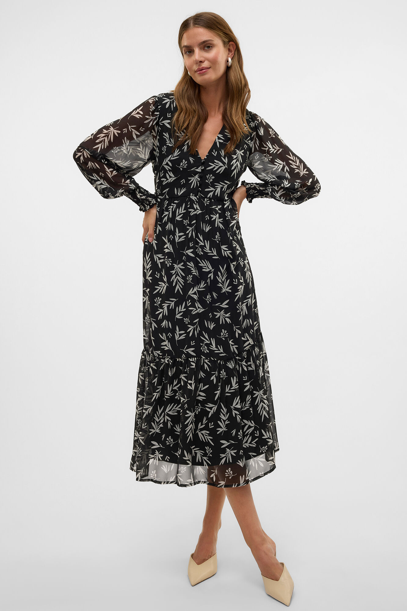 Vero Moda Vestido largo manga larga