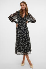 Vero Moda Vestido largo manga larga Negro