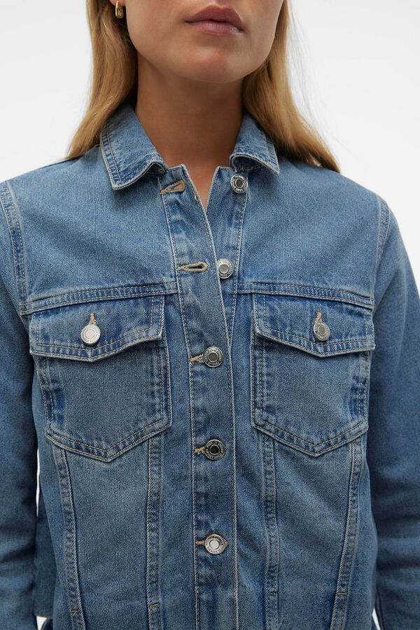 Vero Moda Blus&atilde;o ganga de manga comprida Azul