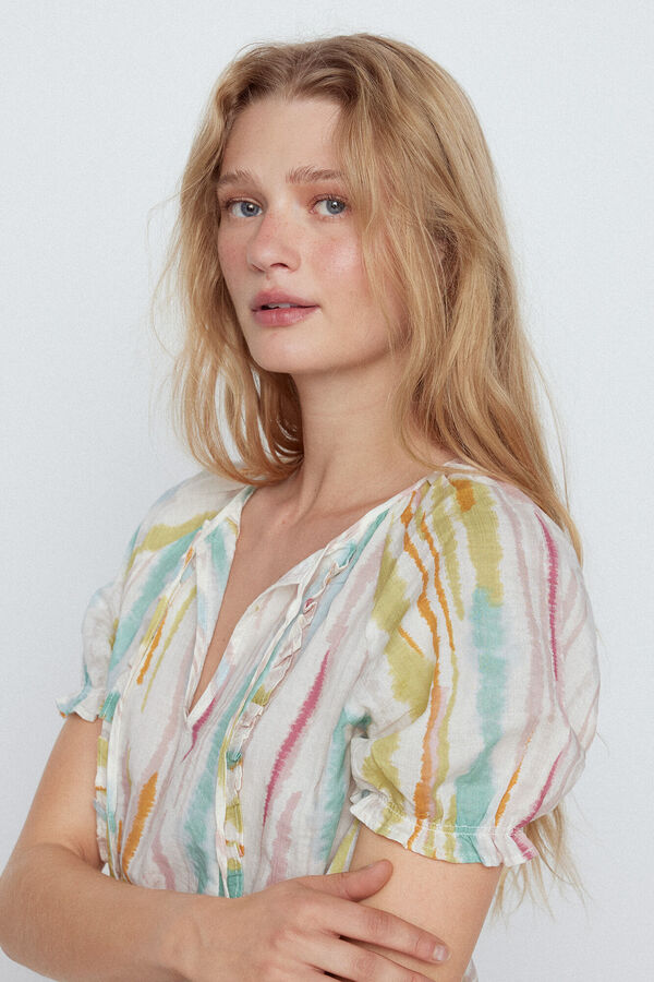 Slowlove Blusa estampada Multicolorido