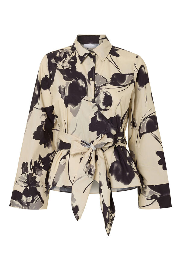 Selected Femme Camisa Wrap Cinzento