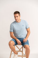 Privata T-shirt b&aacute;sica manga curta Azul