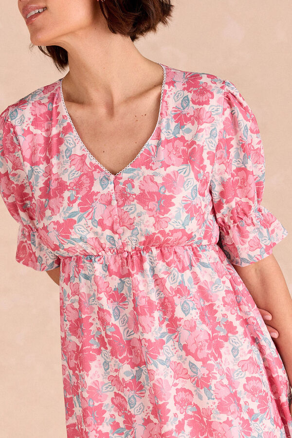 Polín Et Moi Vestido curto floral Cora Impressão