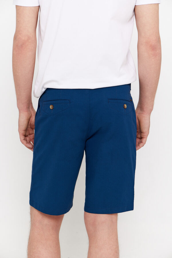 Cortefiel Bermudas chinos estampadas Azul