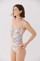 Cortefiel Ba&ntilde;ador escote bandeau Multicolor