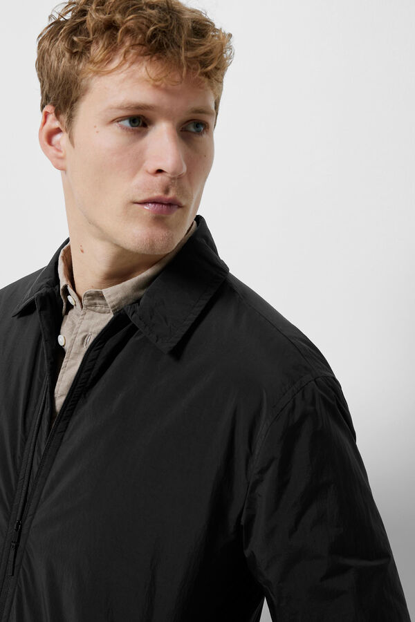 Selected Casaco de meia-esta&ccedil;&atilde;o imperme&aacute;vel Preto