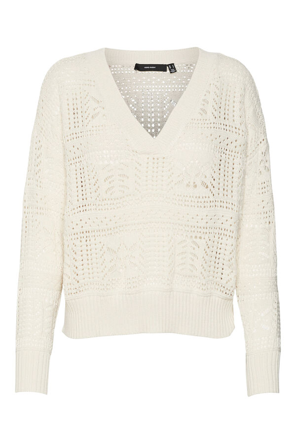 Vero Moda Jersey calado Gris