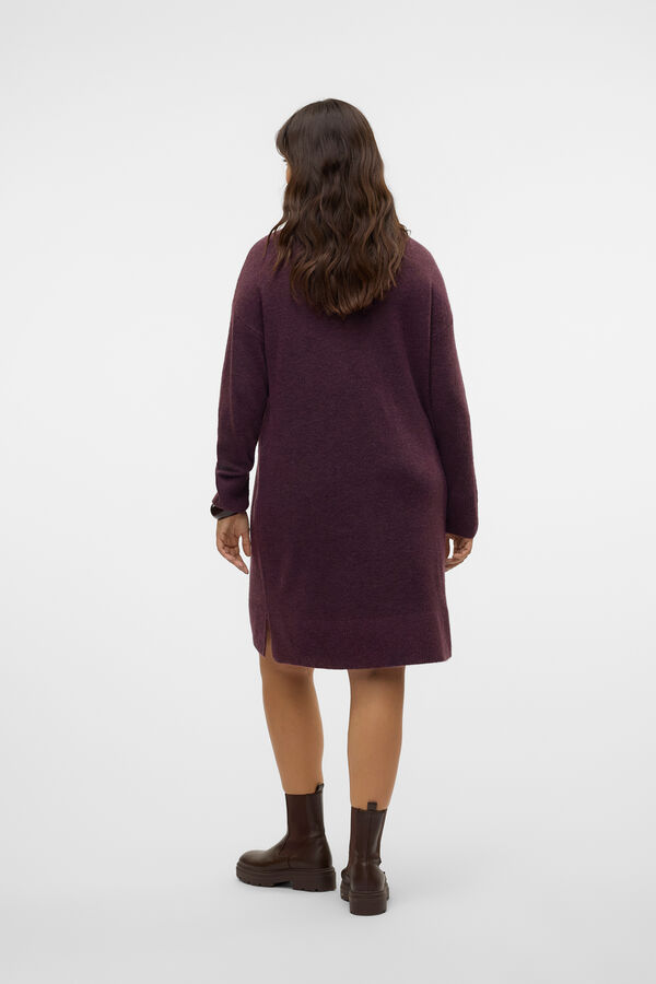 Vero Moda Curve Vestido de punto talla grande Morado
