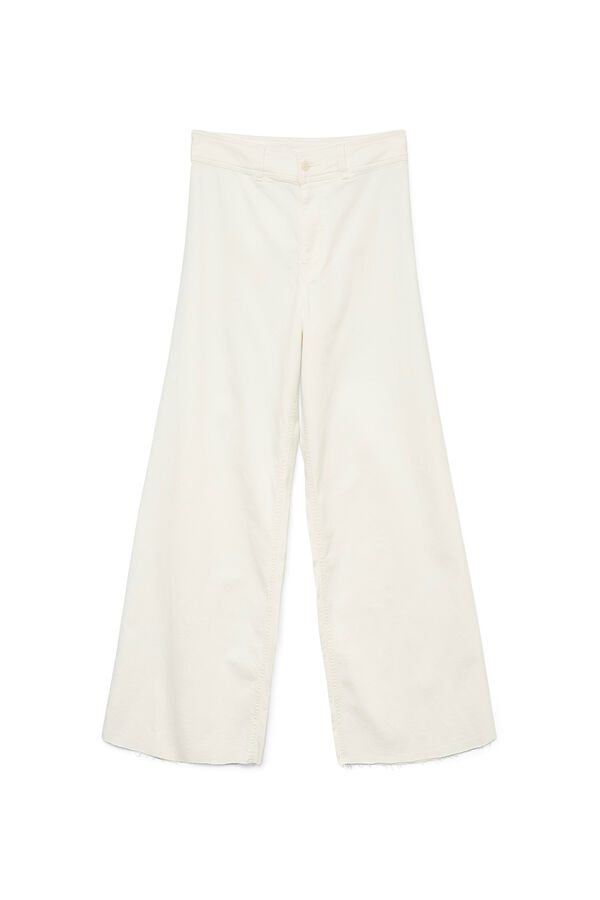 Vero Moda Jeans tiro alto ancho Blanco