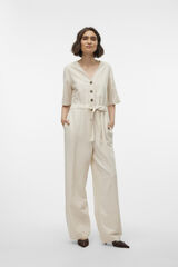 Vero Moda Mono largo de lino Marrón