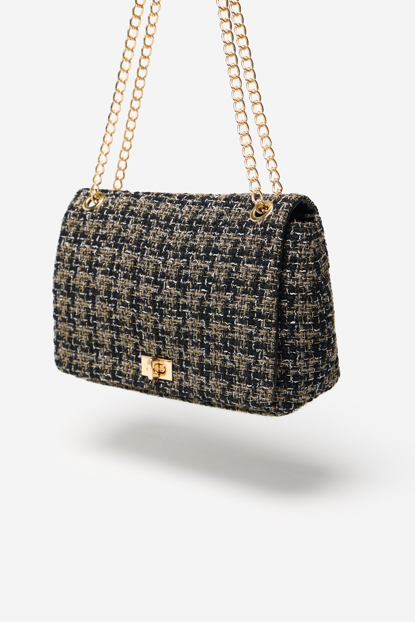 Cortefiel Bolsa tiracolo de tweed