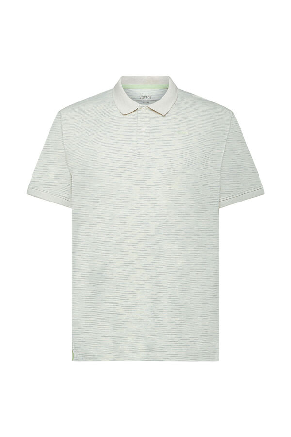 Esprit Polo rayas regular fit con viscosa Estampado blanco