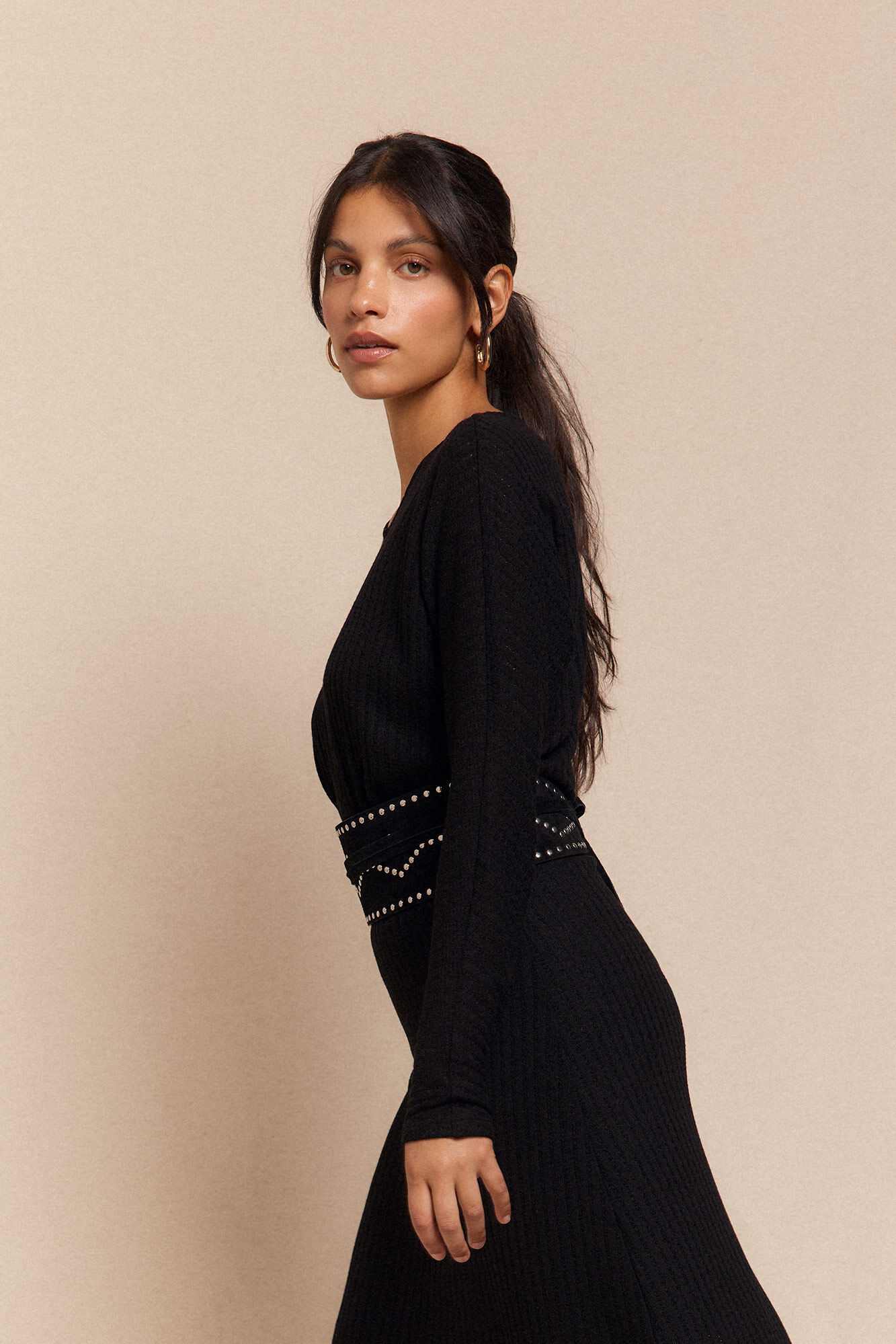 Slowlove Vestido estruturado com manga morcego