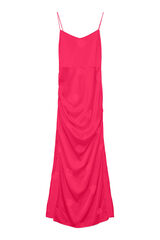 Vero Moda Vestido largo satinado Fucsia