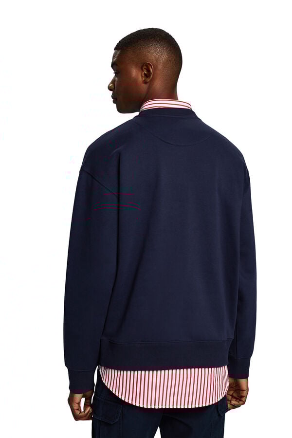Esprit Sudadera logo materiales sostenibles Estampado azul