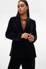 Vero Moda Blazer efecto terciopelo Negro