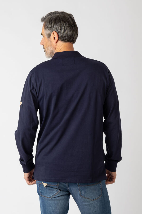 Privata Polo manga larga Azul marino